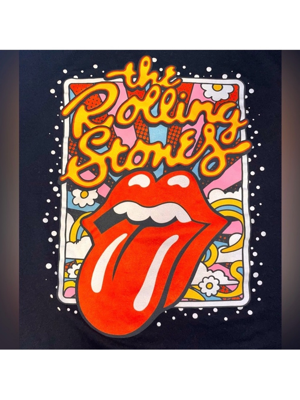 The Rolling Stones Graphic Logo Band T Shirt HOT LIPS Tongue & Lips Logo 3XL